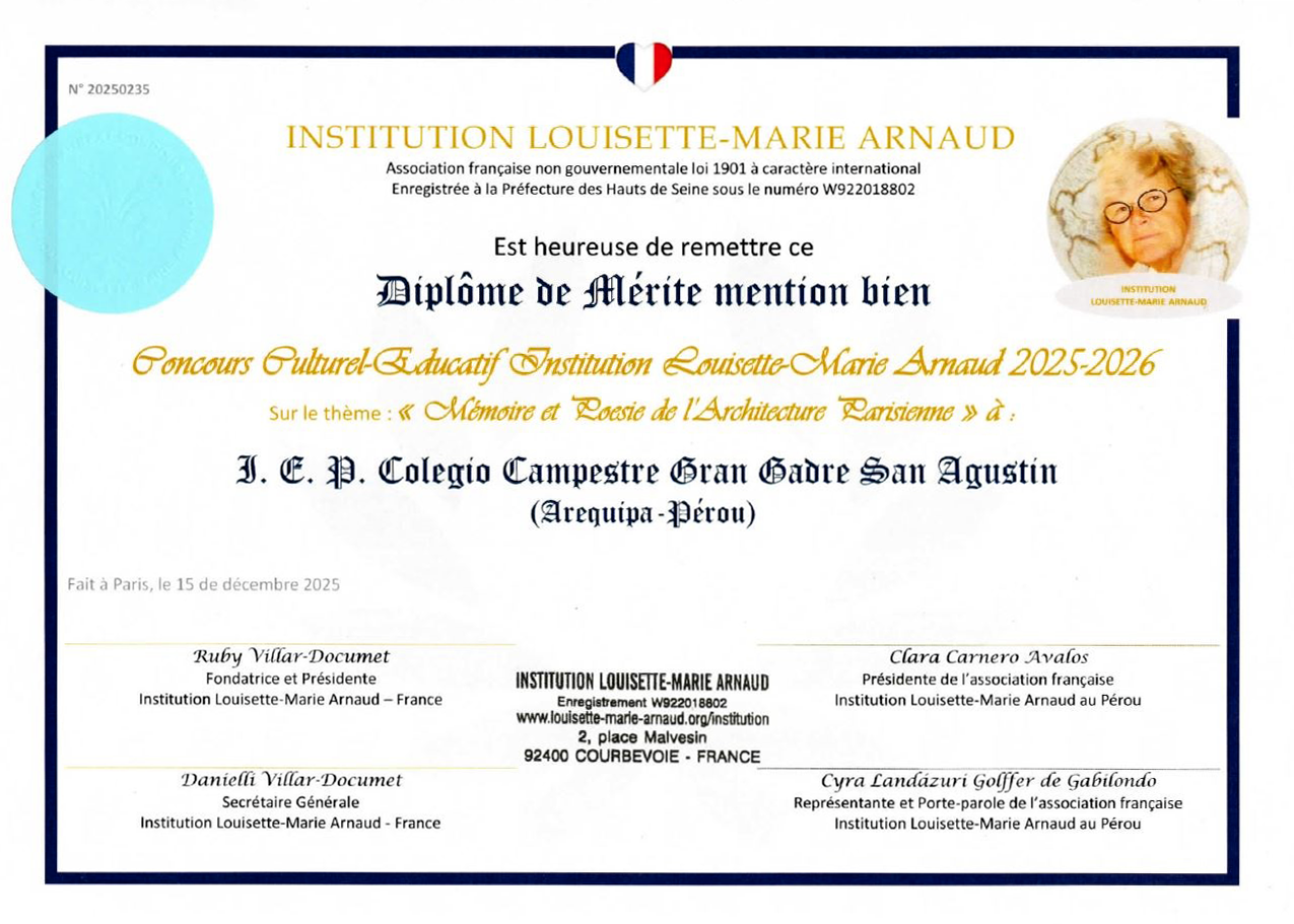 Laureat du Concours Culturel-Educatif Institution Louisette-Marie Arnaud 2021