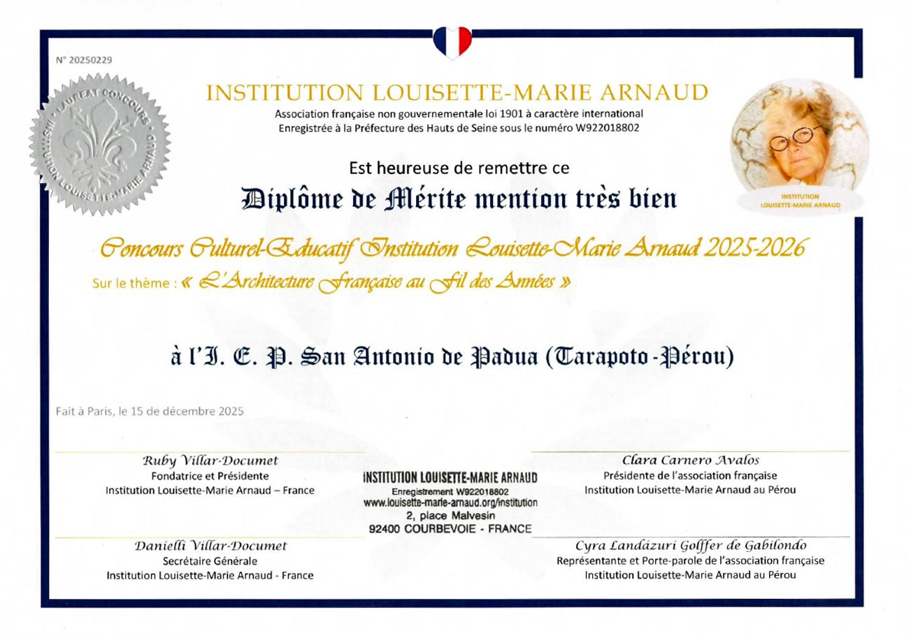 Laureat du Concours Culturel-Educatif Institution Louisette-Marie Arnaud 2021